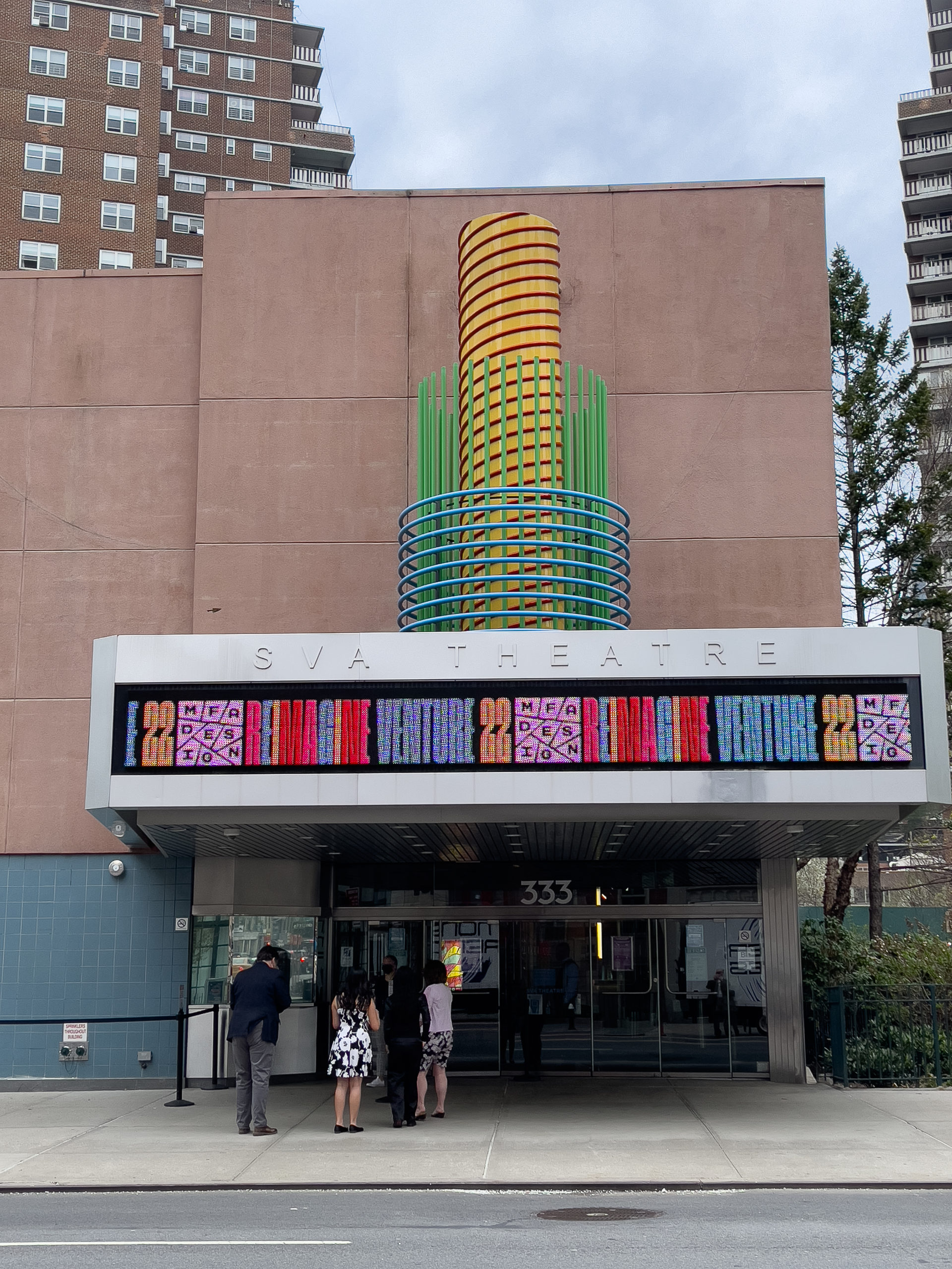 SVA theater, outside view