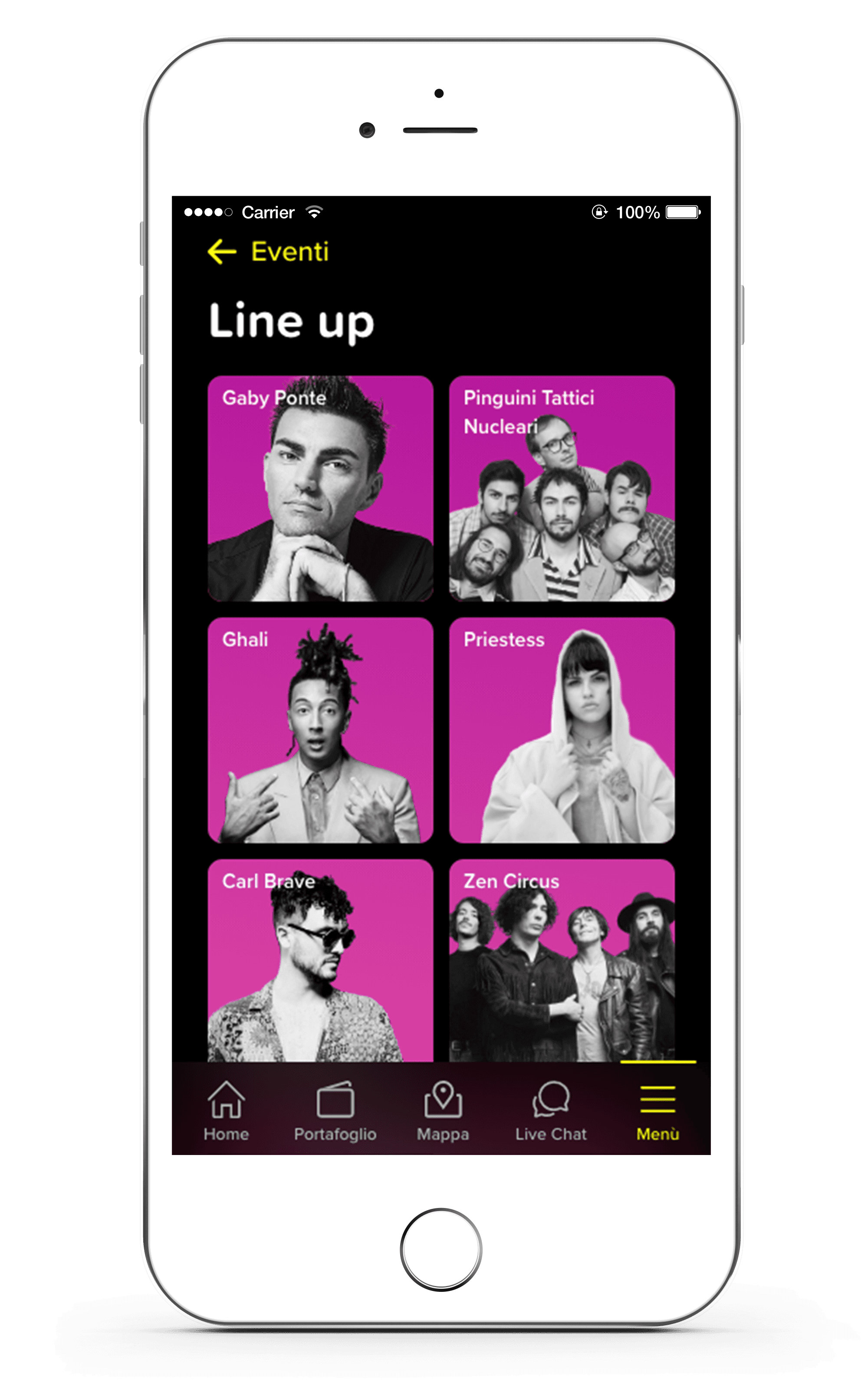 lista lineup festival