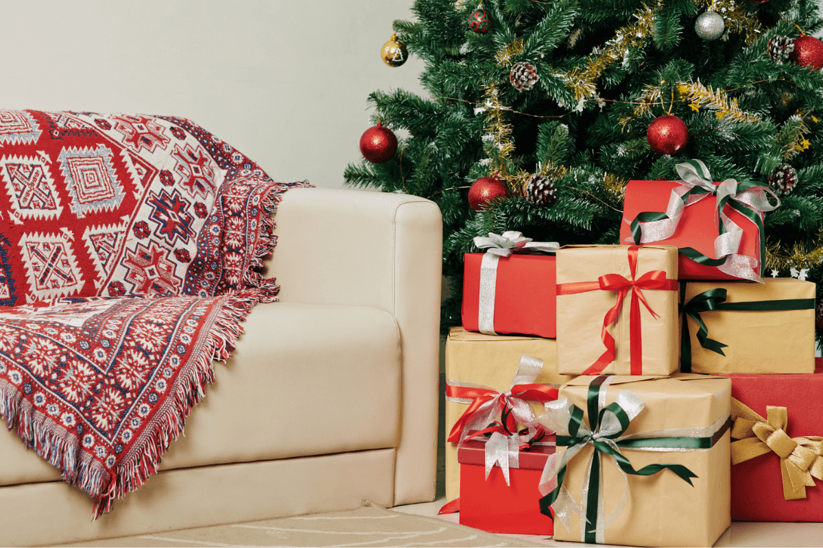 Christmas Gifts Under a Christmas Tree waiting to be stolen