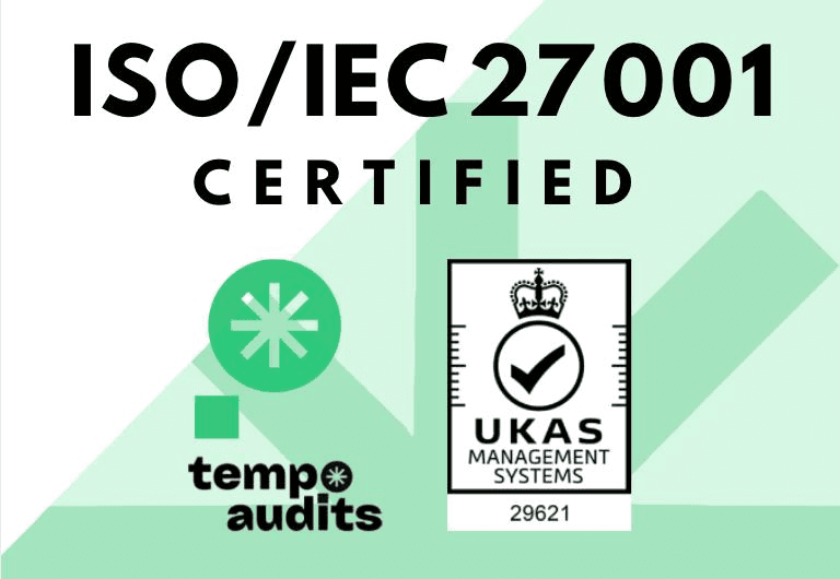 ISO/IEC 27001 certification badge