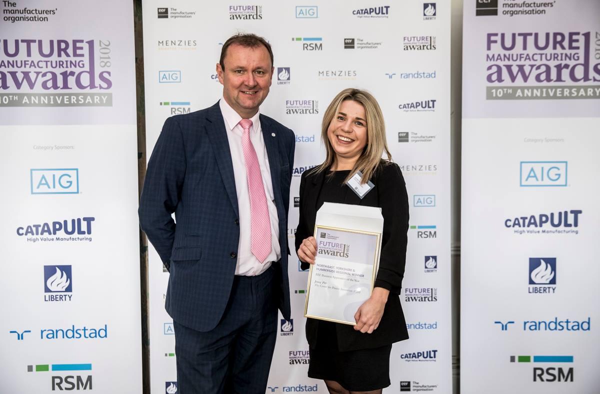 Apprentice Jenny Wins EEF Future Manufacturing Award