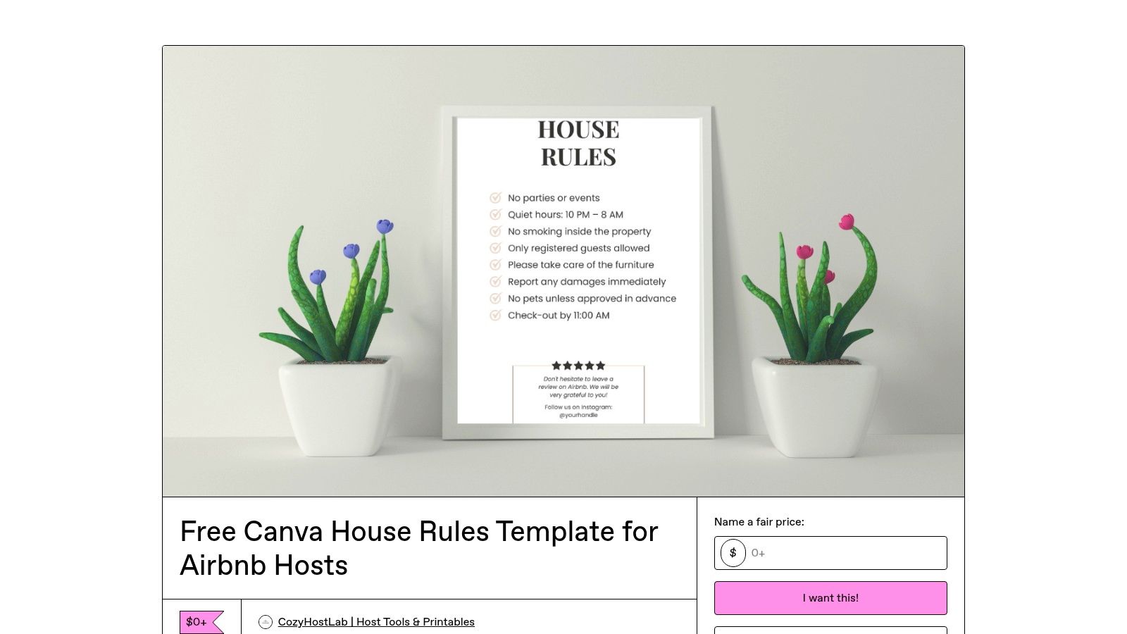 CozyHostLab (Gumroad)