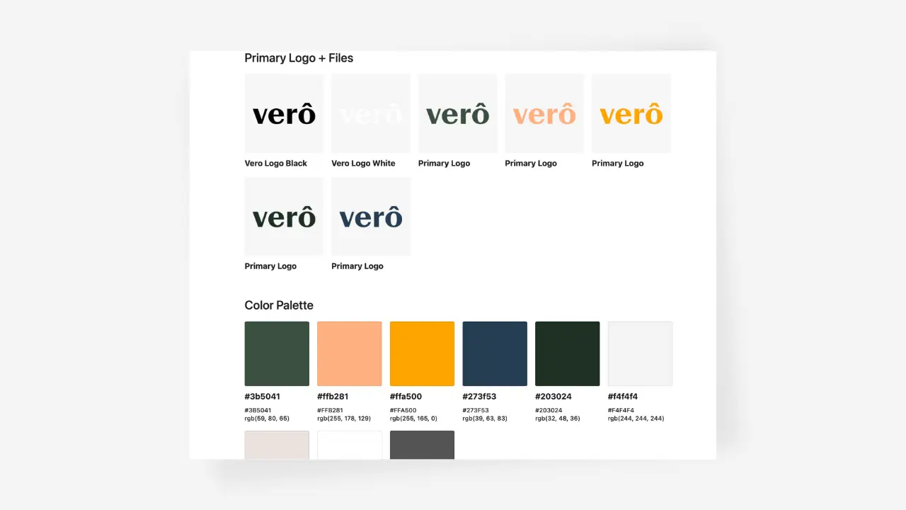 vero style guide
