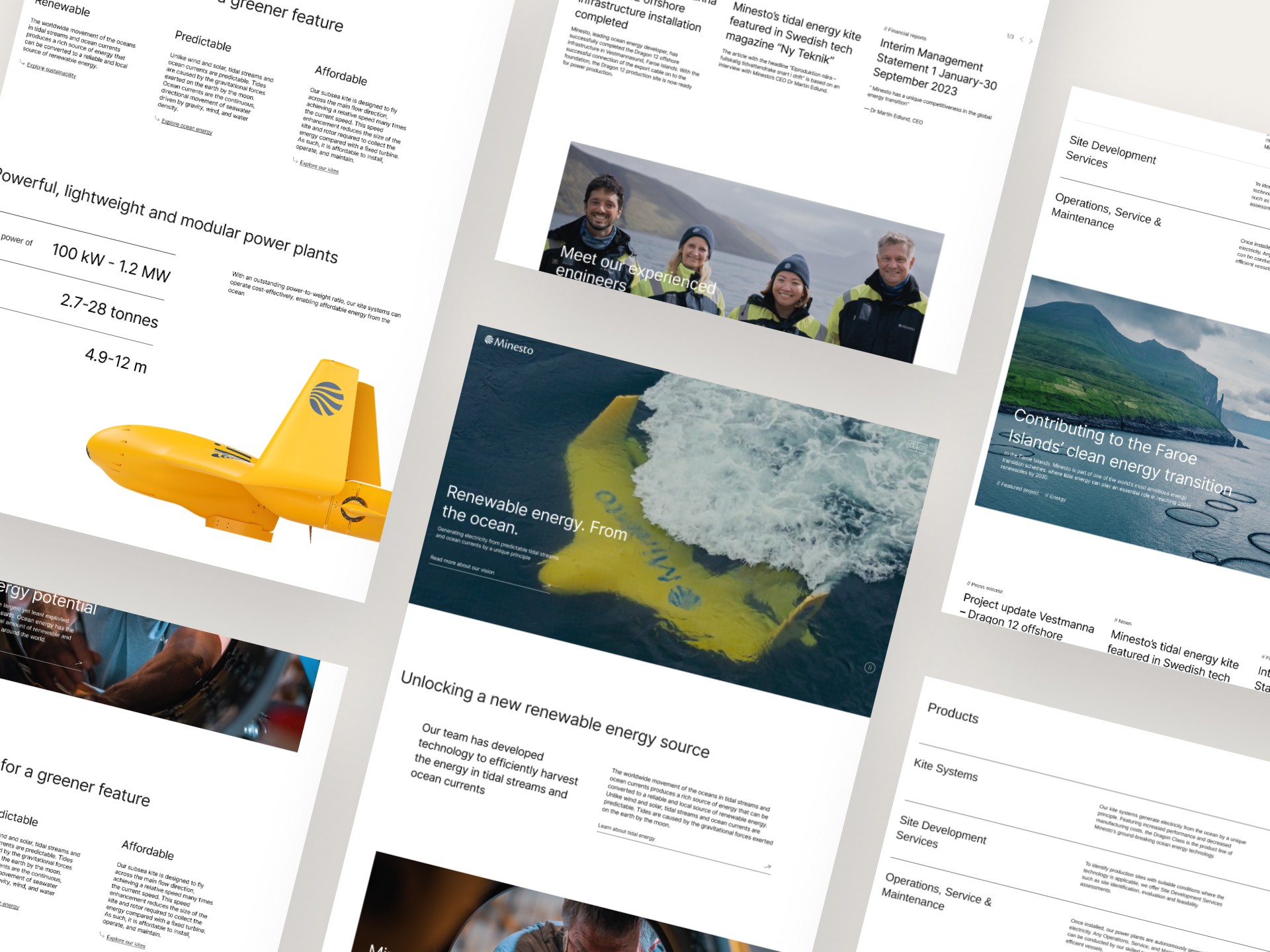 Minesto Website Redesign