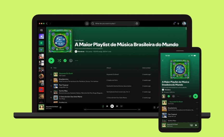 Petrobras publica playlist com 10 mil músicas brasileiras no Spotify