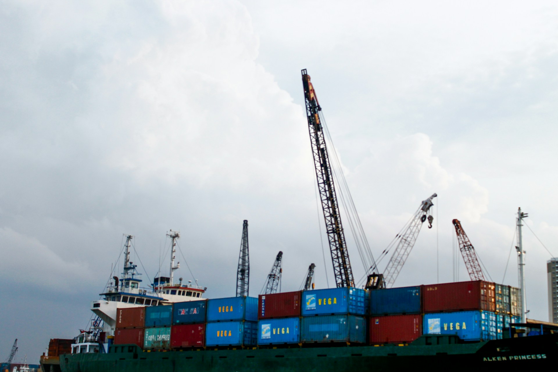 cargo on port - What Are Three Threats to the Future of Global Trade