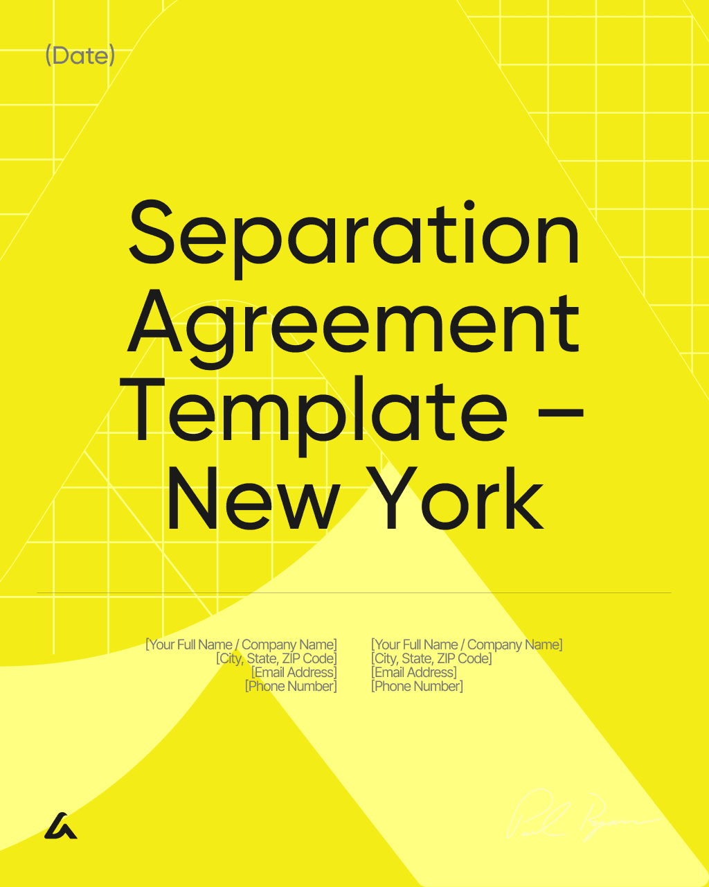 Separation Agreement Template – New York