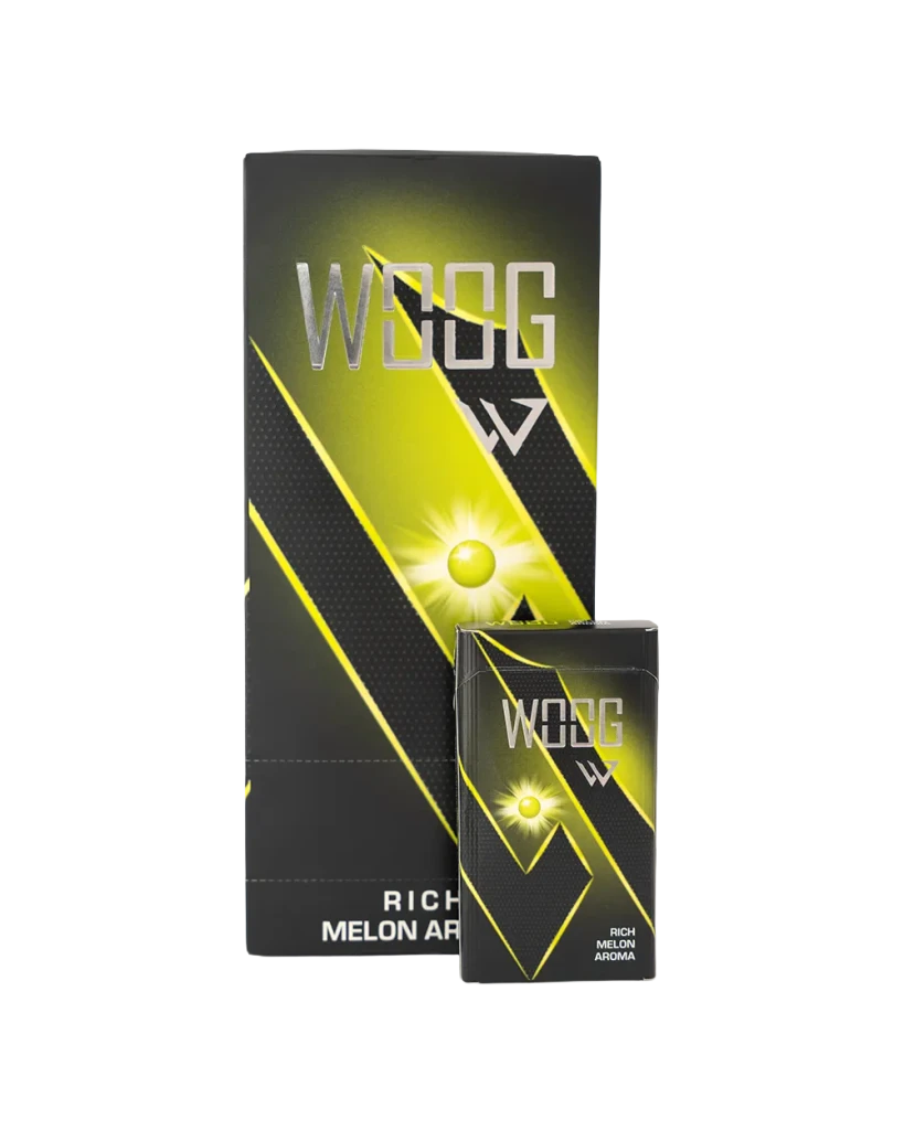Woog Melon Mint cigarette pack.