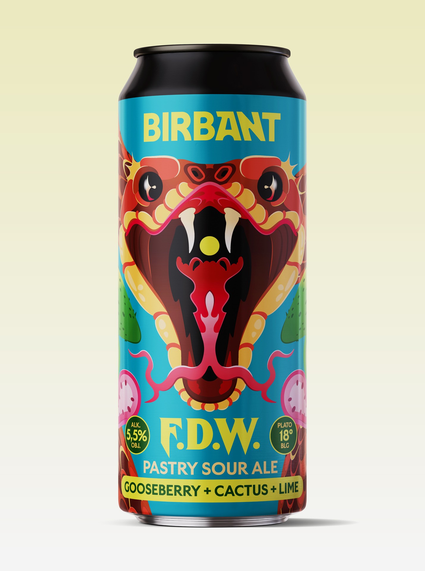 BIRBANT F.D.W. Pastry Sour Ale - Gooseberry, Cactus, Lime