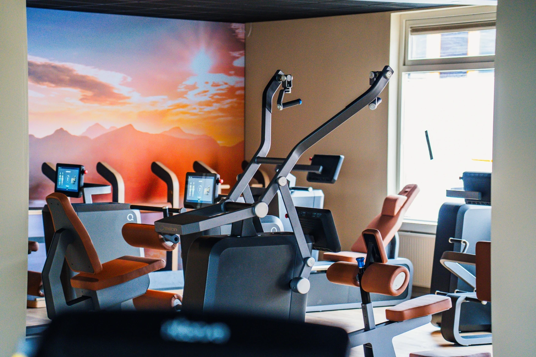 Sfeerbeeld van de fitnessruimte bij Bodywork Scherpenzeel