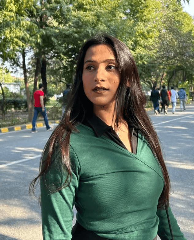 headshot of female in bright background