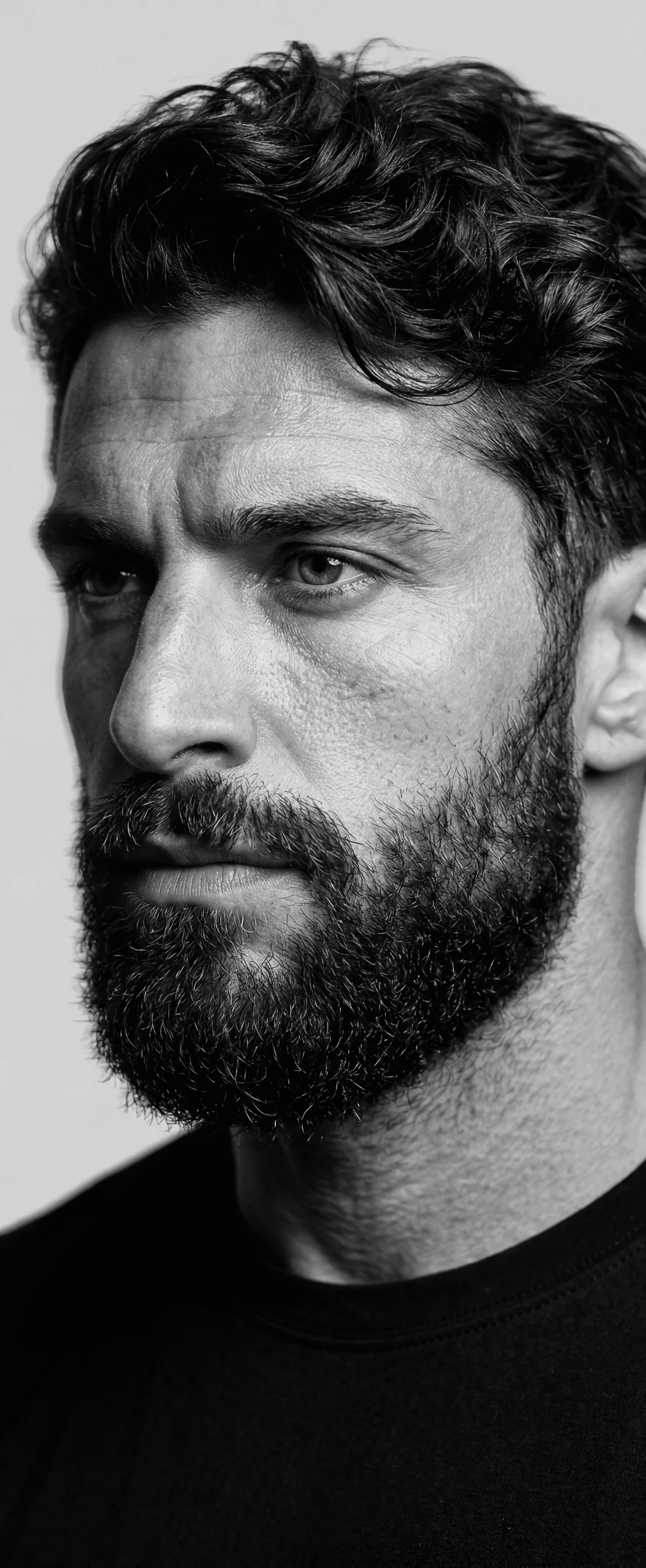 Portrait of a woman with digital abstract effects and color overlays