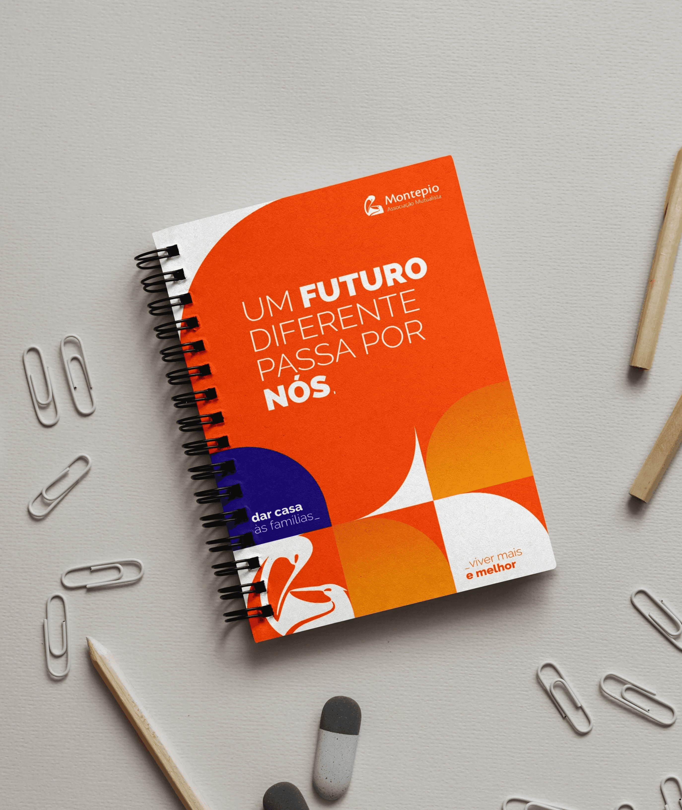 Flat lay of modern cooking magazine with bold text and contemporary design