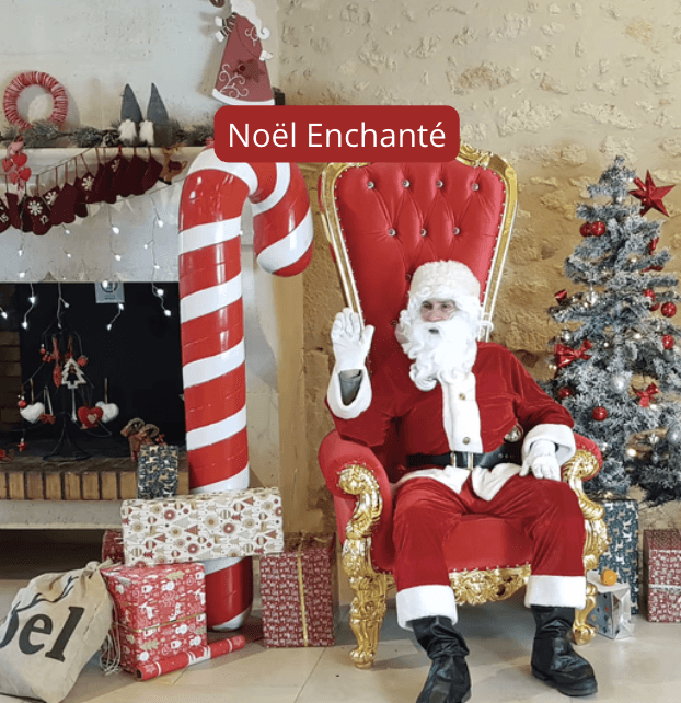 Décor et scénographie immersive de Noël pour soirée d’entreprise à Bordeaux
