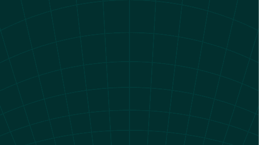 Solid teal background with Rising grid pattern on it
