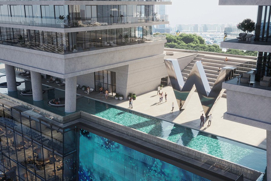 W Residences Arada Dubai Harbour Swimming Pool