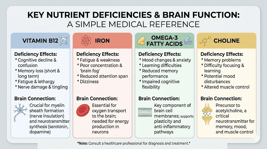 Key nutrients for brain function that tirzepatide users commonly become deficient in