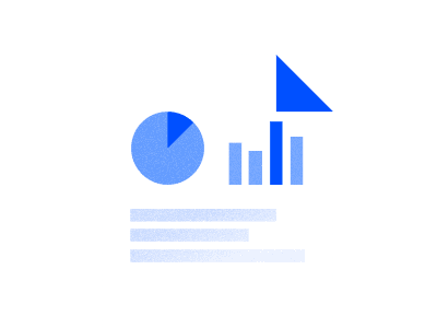 A document with a pie chart and bar graph illustrating data analysis.