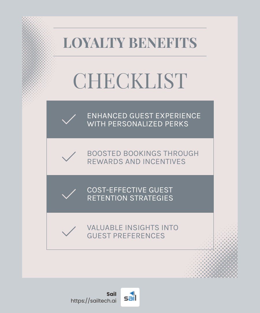 Generating a new customer costs five to 25 times more than retaining an existing one, according to a study from the Harvard Business Review. - hotel guest loyalty programs infographic checklist-light-blue-grey