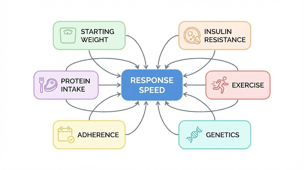 Factors that determine how fast semaglutide works for weight loss results