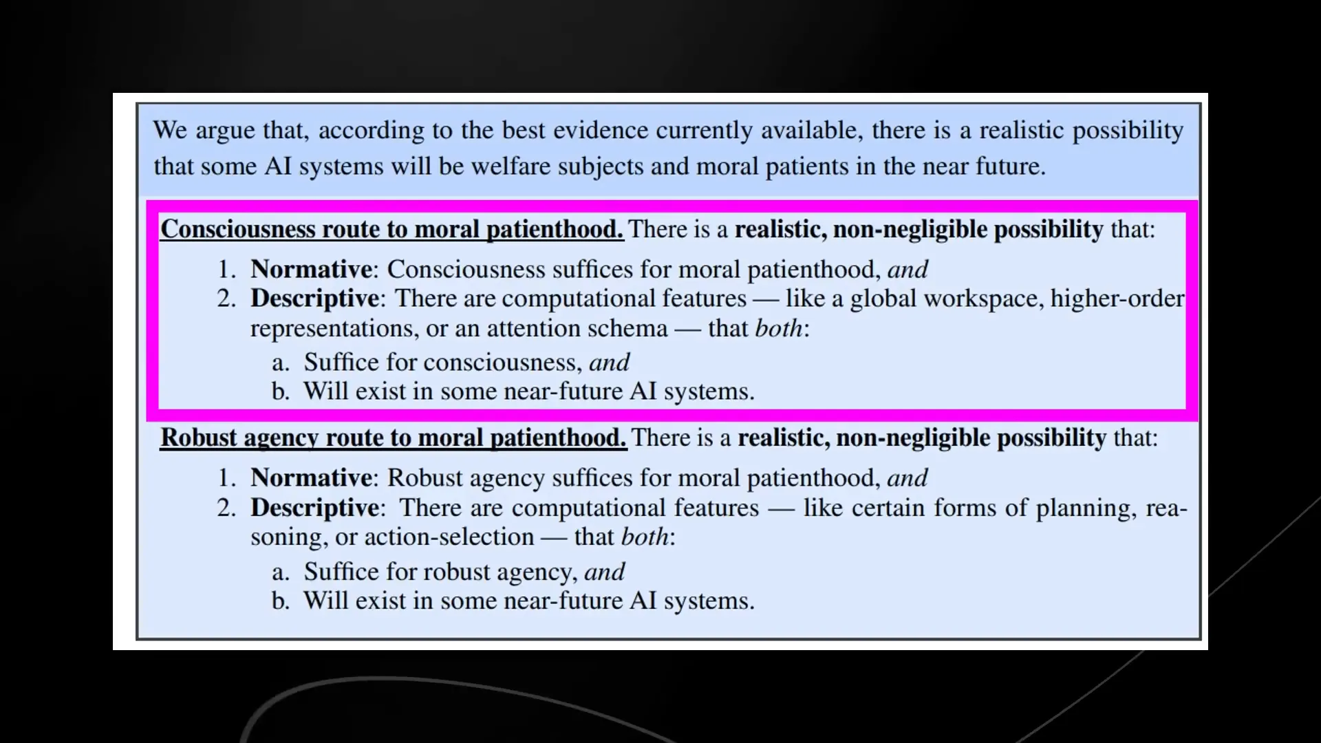 Consciousness routes in AI