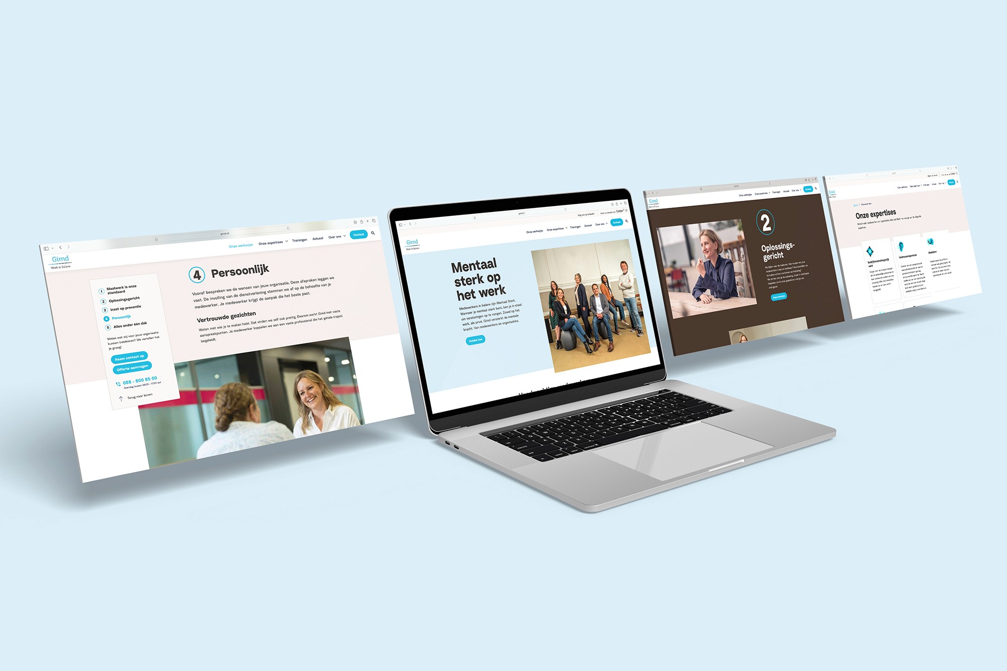 Grafisch ontwerp GIMD website