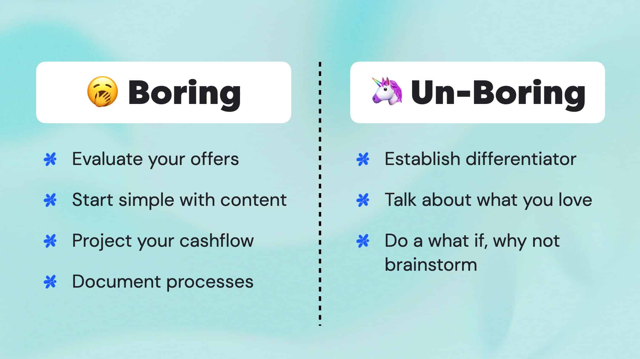 Boring-ish Business Tips