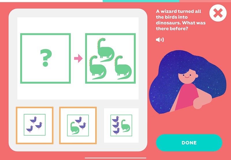 Backward Reasoning: find the picture of animals before the transformation