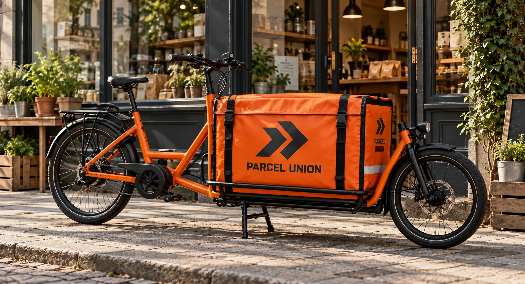 Parcel Union — cargo-bike graphics brand application