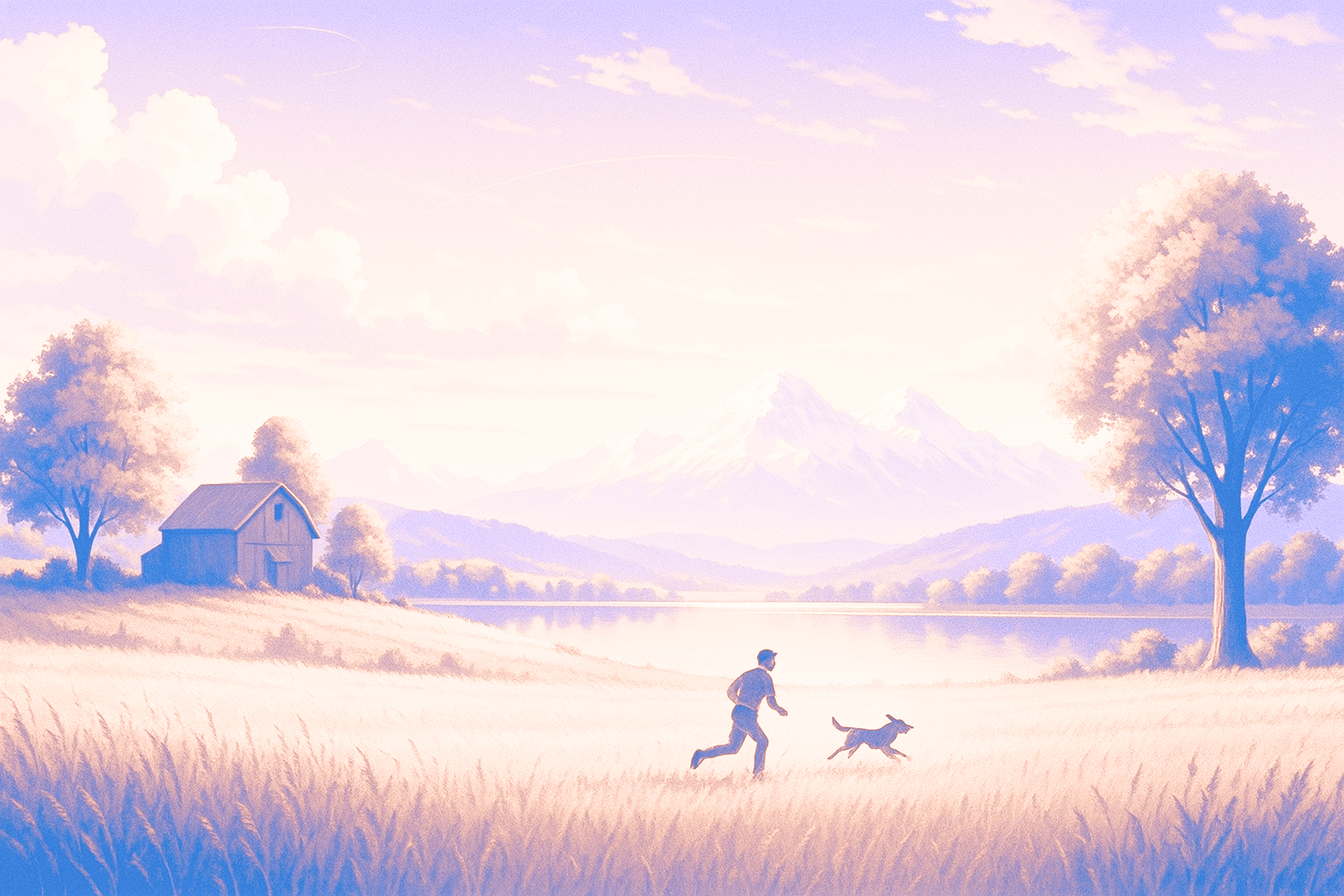 lake with mountains and pine trees