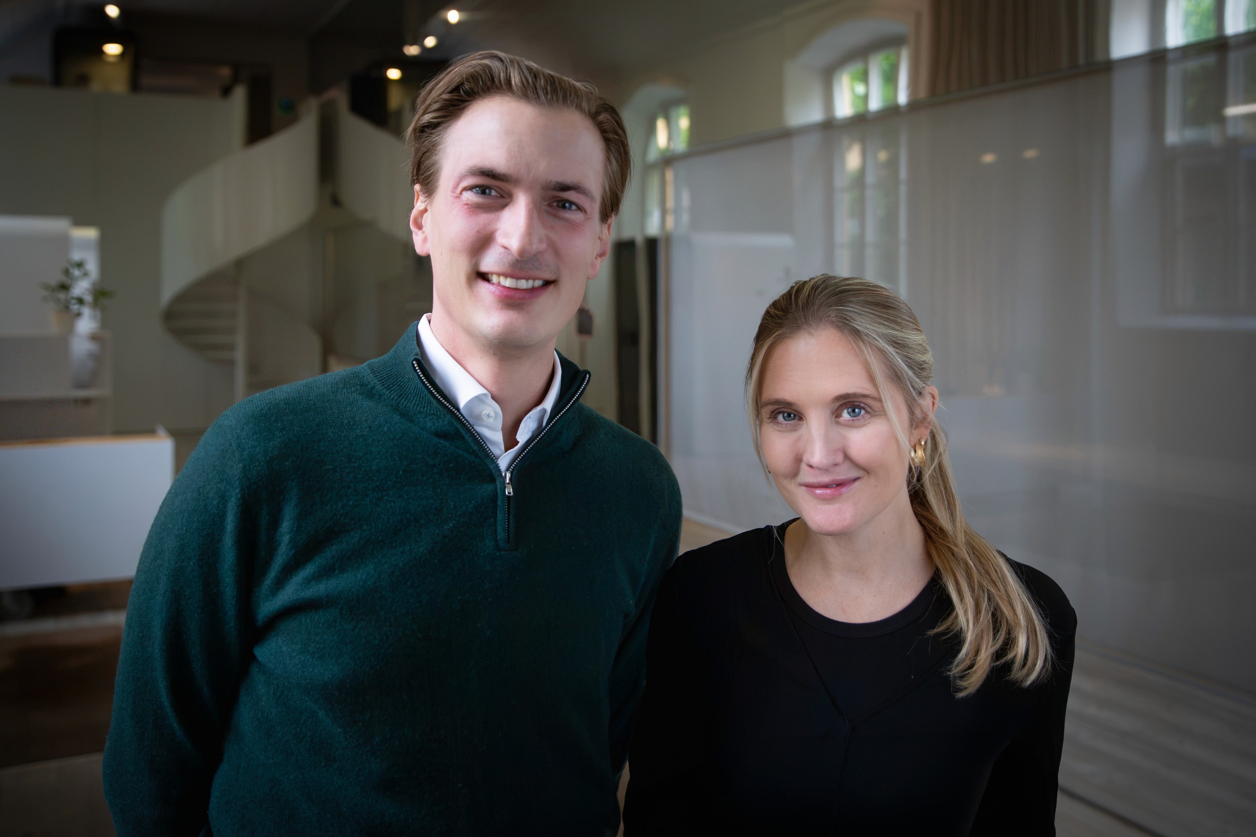 Gustav Nilsson from Min Förvaltning with Klara Skoglund from Vyer