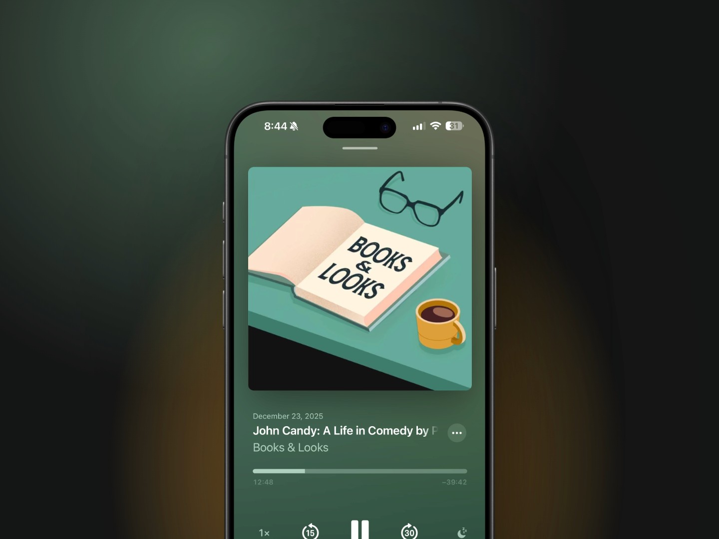 Books & Looks podcast logo, produced by Podcast Studio X