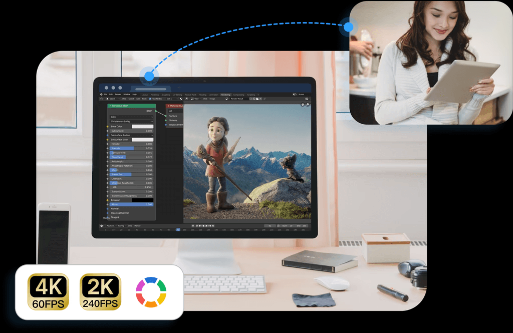 DeskIn remote design