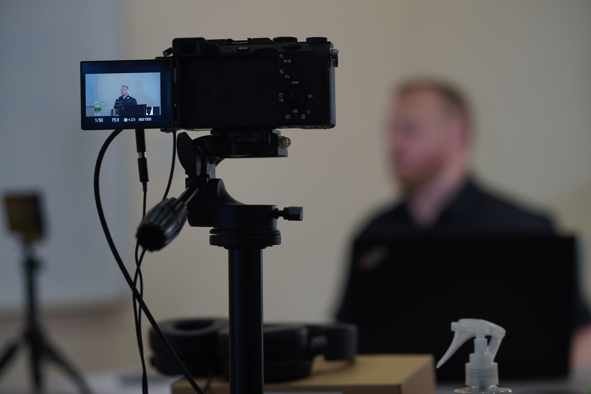 Content production camera setup