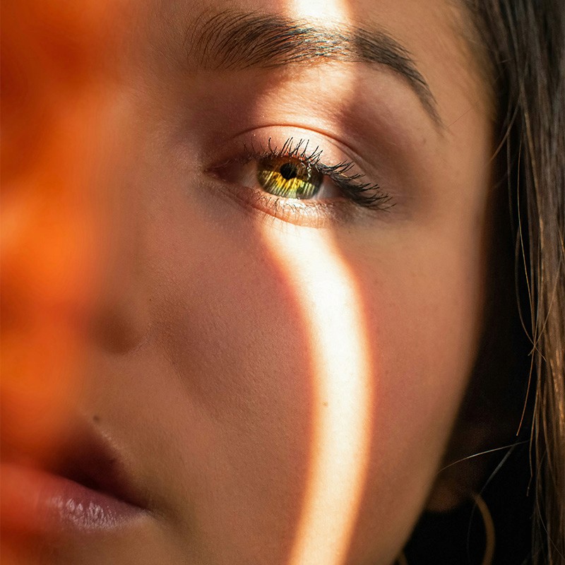 portrait of woman face