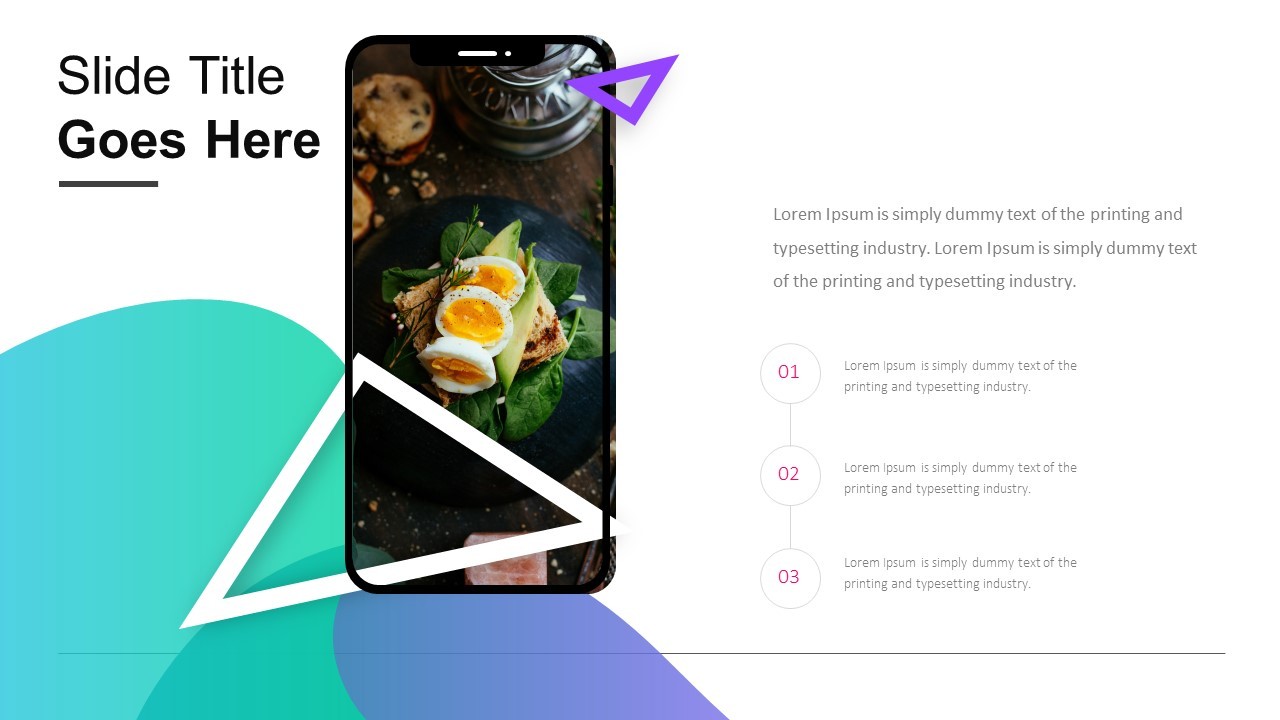 Engaging Food Presentation Slide for Professional Use