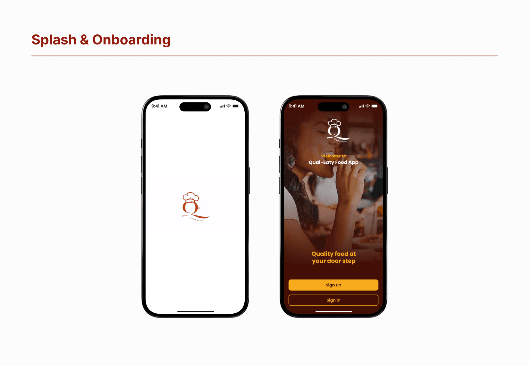 Splash and onboarding