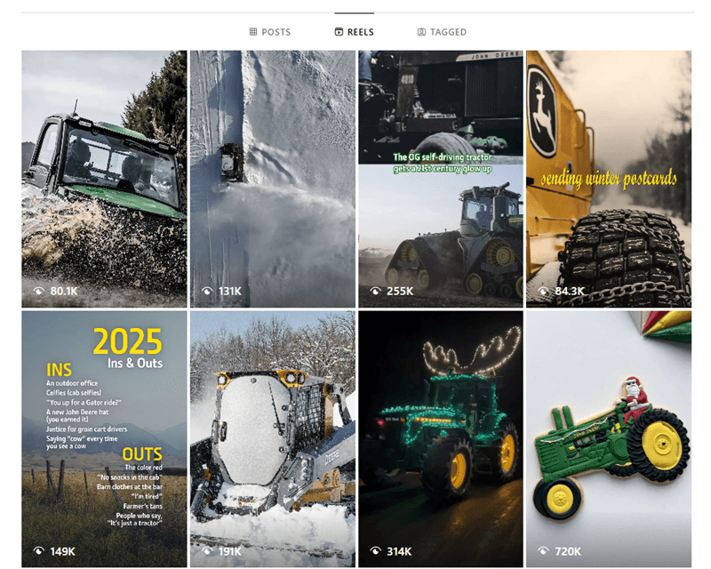 instagram reels john deere