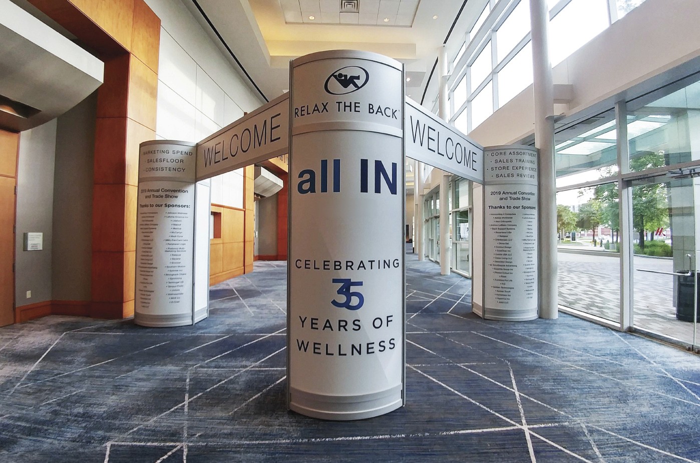 Entrance Tower Convention Signage