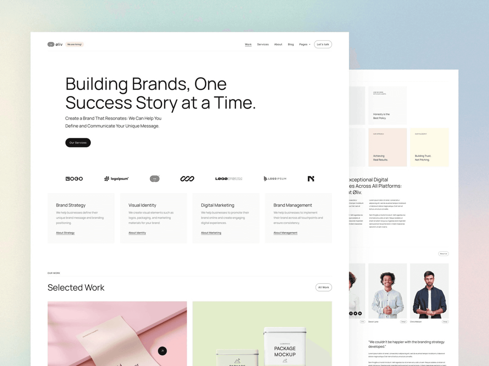 Top 15 Portfolio Templates - Oliv