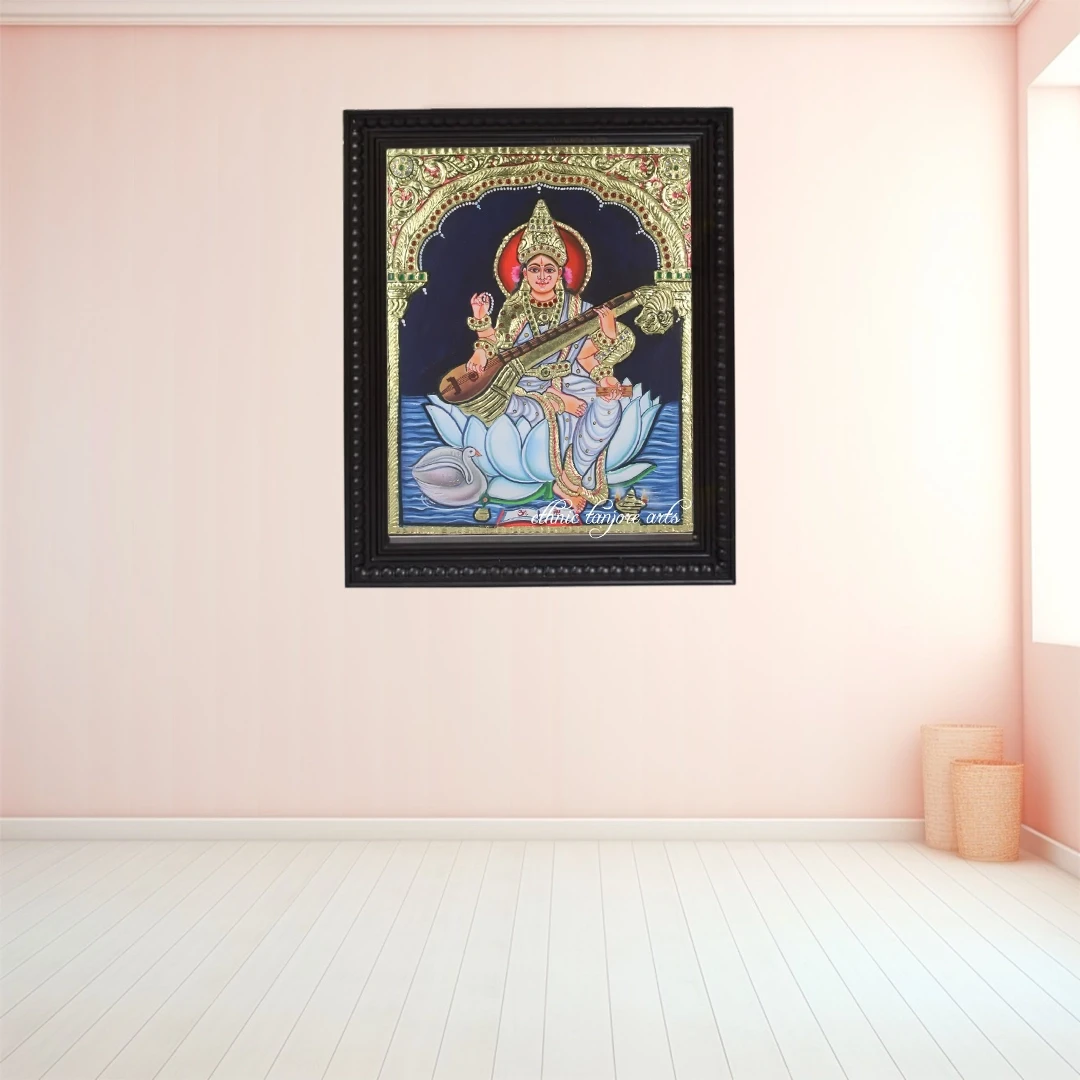 Saraswathi Tanjore Painting