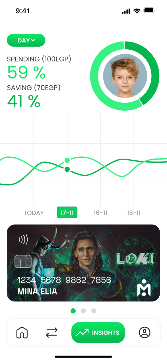 Screen 3 for Masroofi Mobile application