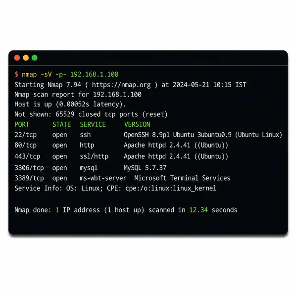 Nmap Scan Screenshot