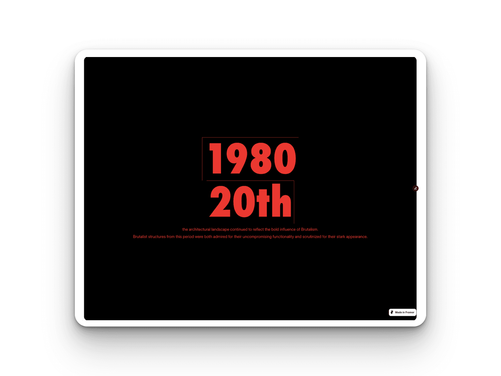 Screenshot of the concept site history section closed detailed dropdowns
