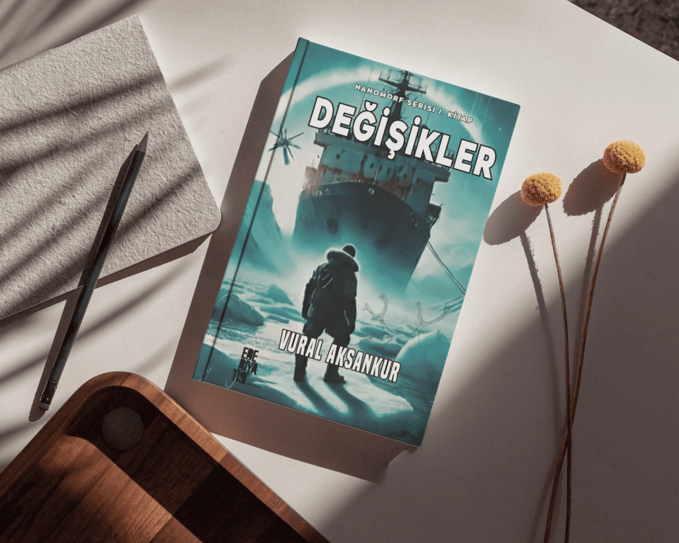 Nanomorf serisi 1, 2 ve 3 kitap kapağı tasarımları - Vural Aksankur yerli bilimkurgu üçlemesi