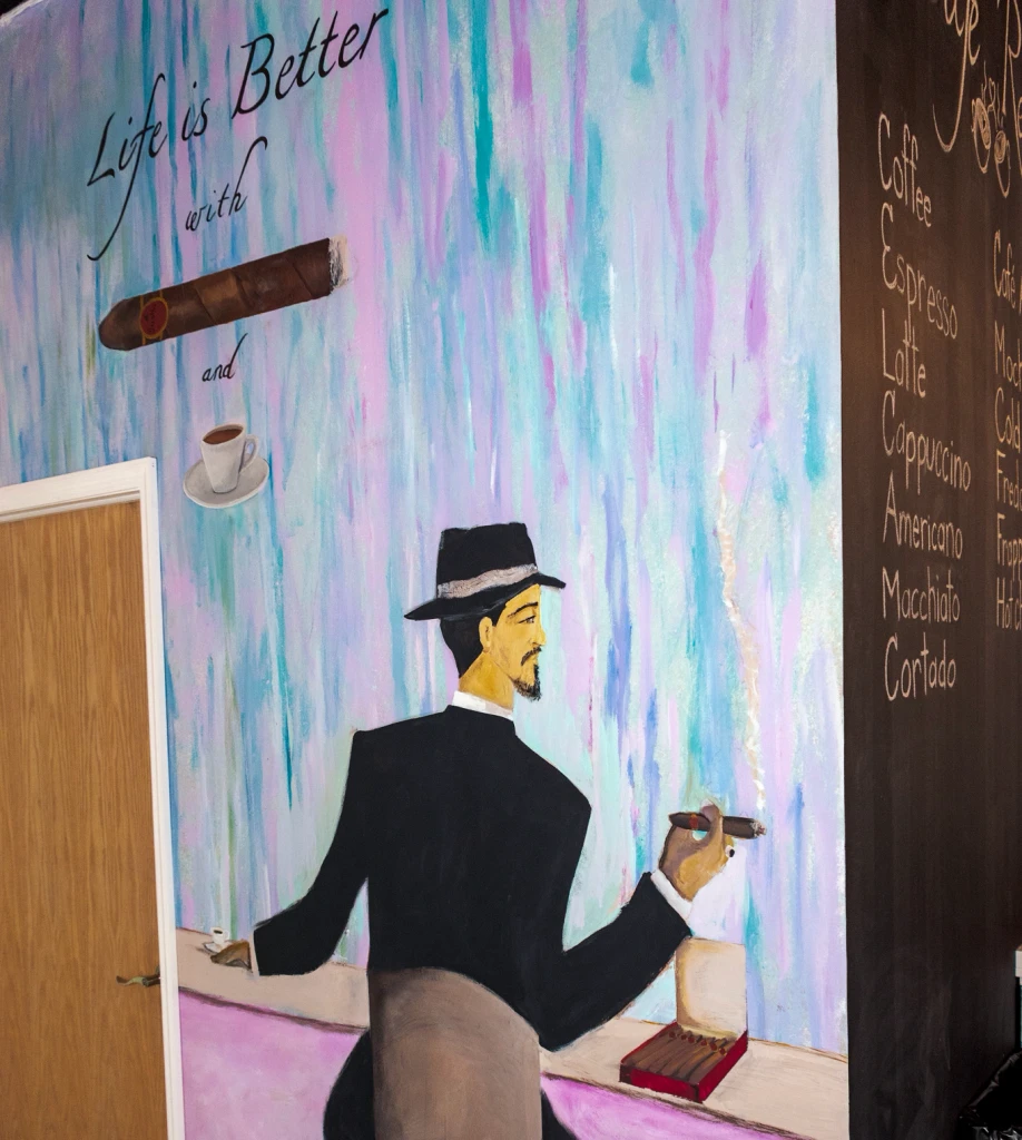 Cafe Renis Painted Wall Decoration