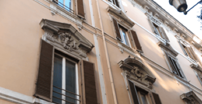 photo of window decorations of a building in Rome