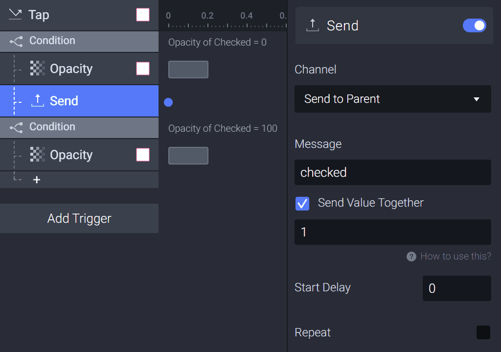 Add a send response under the condition