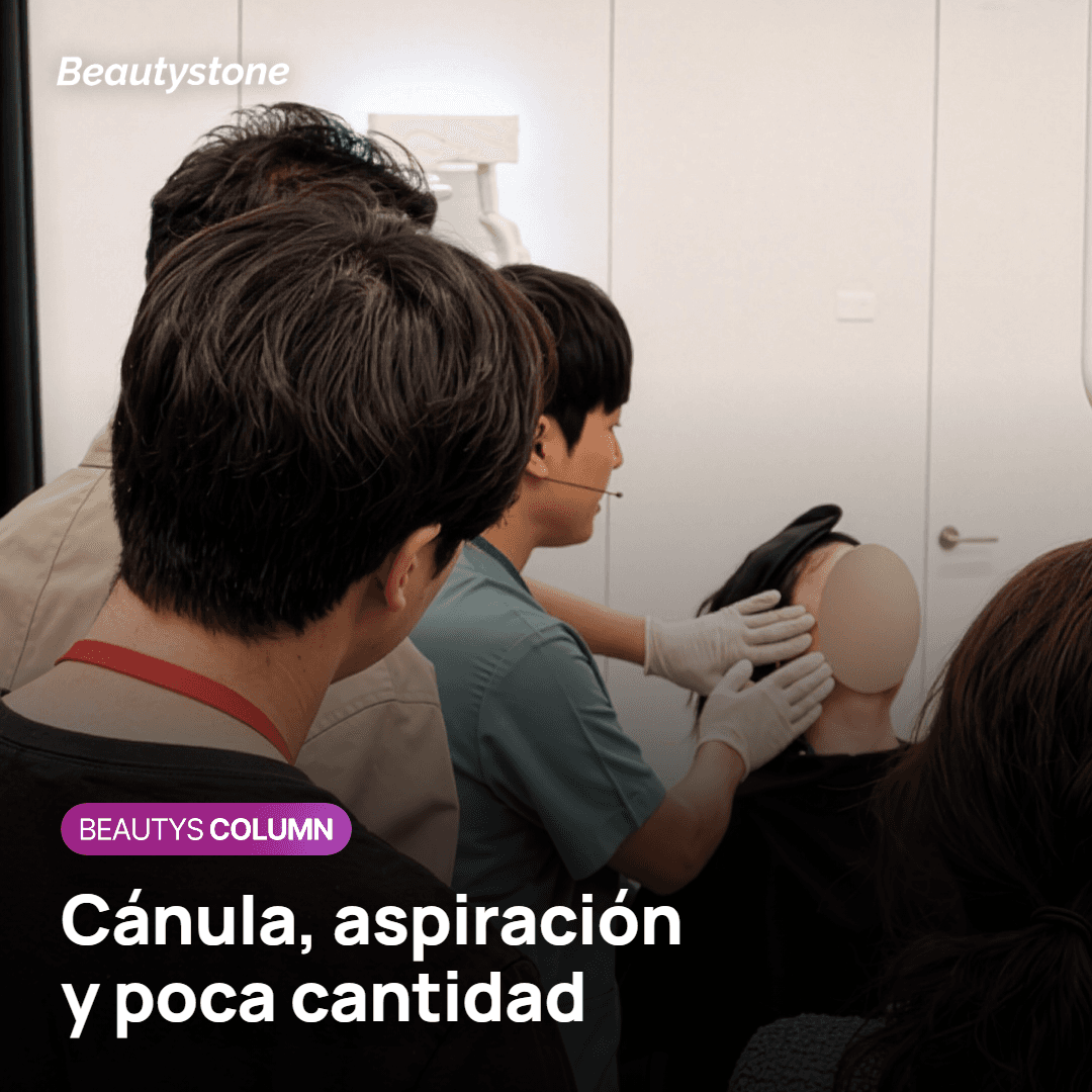 Cánula, aspiración y pequeñas cantidades en el filler de nariz
